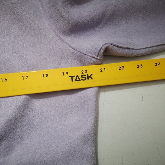 Amanda Green Ladies Size Large Off Set Zip Closure Lilac Bomber Jacket - Picture 11 of 13